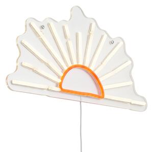 Lampă de perete cu neon alb cald cu portocaliu, inclusiv LED - Sunset