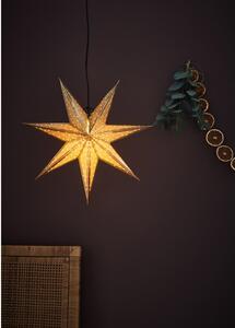Decorațiune luminoasă de Crăciun Markslöjd Glitter, lungime 45 cm, auriu