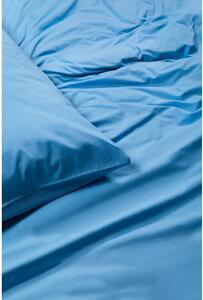 Lenjerie de pat din bumbac pentru o persoană Bonami Selection, 140 x 220 cm, albastru azuriu