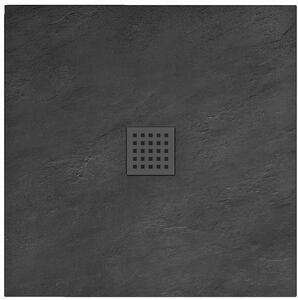 Rea Rock cădiță de duș pătrată 90x90 cm negru REA-K4581