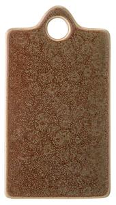 Platou din gresie ceramică Bloomingville Pixie, 22,5 x 12 cm, maro