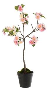 Bloss Arbore artificial cu flori, Plastic, Roz