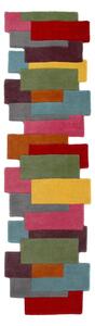 Traversă din lână colorată Flair Rugs Collage, 60 x 230 cm