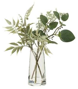 Dany Vaza cu plante artificiale, Plastic, Verde