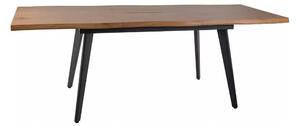 Masa extensibila FRESNO, stejar/negru, 150/210x90x76 cm