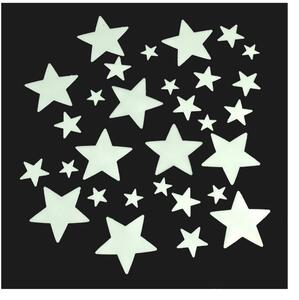 Set 30 decoraţiuni steluţe fosforescente Rex London