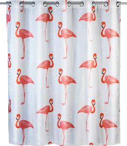Perdea dus anti-mucegai din poliester, Flamingo Multicolor, 180 x 200 cm