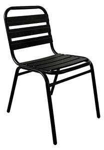 Scaun de exterior , Model Sussie, culoare negru, metal si aluminiu, 45x62x76 cm