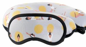 Yoga Set Perna calatorie si ochelari, Spuma, Multicolor