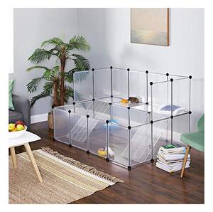 Tarc pentru animale de companie, Songmics, Alb, LPC004W01, 143 x 108 x 92 cm
