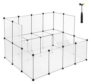 Tarc pentru animale de companie, Songmics, Alb, LPC004W01, 143 x 108 x 92 cm