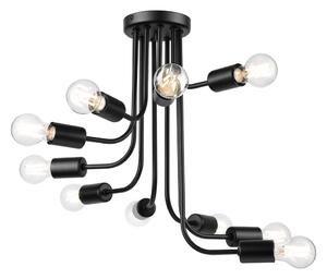 Lustră aplicată TRINITY 10xE27/15W/230V negru