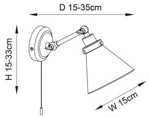 Aplică pentru baie Endon 93853 FARADAY 1xG9/3W/230V IP44 crom lucios