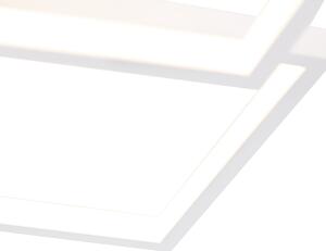 Plafoniera albă cu LED 3 trepte reglabilă 4 lumini - Lejo