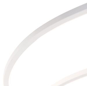 Plafoniera albă 78 cm cu LED 3 trepte reglabilă - Rowin