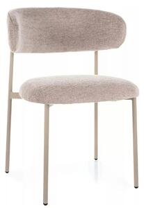 Scaun ELTON, bej - Brego 34, stofa clasica/metal, 56x46x80 cm