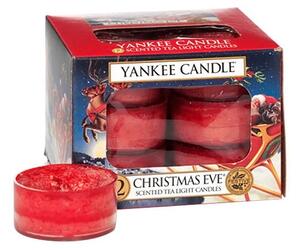 Set 12 lumânări parfumate Yankee Candle Christmas Eve, timp de ardere 4 h