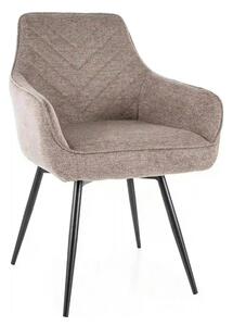 Scaun SERVIO, bej - Brego 34, stofa clasica/metal, 55x45x88 cm