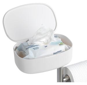 Suport pentru hârtie igienică cu perie WC și compartiment depozitare Wenko Rivazza