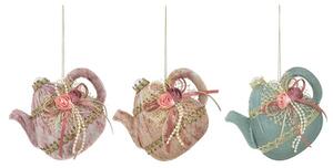 Tea Kettle Set 6 Decoratiuni Craciun suspendabile, Textil, Multicolor