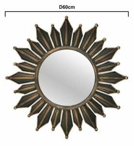Oglinda de perete, Sticla, Auriu, Sunflower