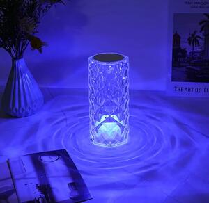 Lampă tactilă LED din cristal cu 16 culori