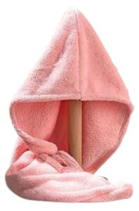 Turban pentru cap cu uscare rapidă - roz
