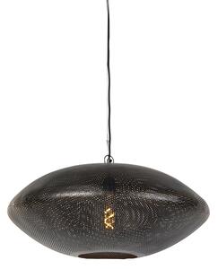 Lampă suspendată design negru cu aur 60 cm - Strălucire