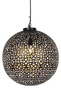 Lampă suspendată orientală neagră cu aur 45 cm - Radiante