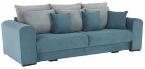 Canapea foarte spaţioasă, albastru, mentol, gri deschis, GILEN BIG SOFA