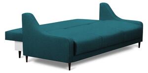 Canapea extensibilă cu spațiu pentru depozitare Mazzini Sofas Ancolie, turcoaz, 215 cm