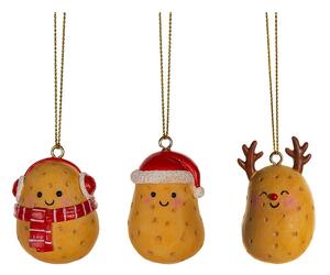 Ornamente de Crăciun 3 buc. din polirășină Happy Potatoes – Sass & Belle