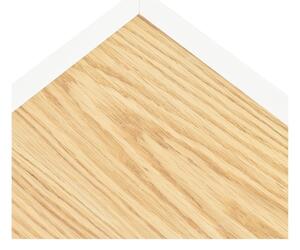 Masă TV albă/în culoare naturală cu aspect de lemn de stejar 180x45 cm Arista – Teulat