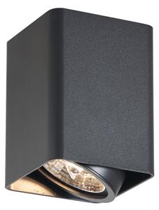 Spot de design negru, montat la suprafață, GU10 70mm, rotativ și înclinabil - Vox