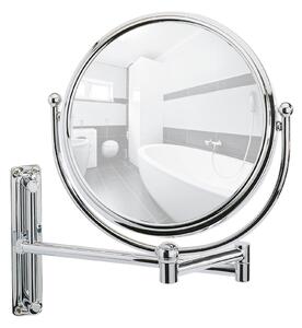 Oglinda cosmetica de perete, extensibila, Deluxe Crom, Ø19xl23-33xH28,5 cm