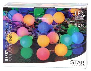 Șirag luminos Star Trading Partylights Berry Multi, lungime 7,35 m