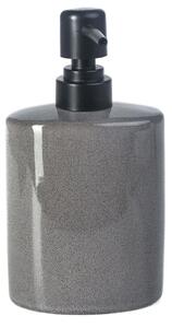 Dispenser ceramic Pufo Brilliant pentru sapun lichid, 18 cm, gri- eleganta si functionalitate in baia ta
