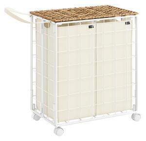 Cos de rufe Songmics Bej 57x33x60 cm