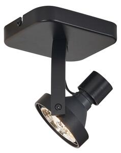Spot de tavan de design negru GU10 70mm rotativ și înclinabil - Vo