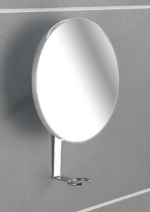 Oglinda cosmetica de perete, cu suport lama de ras, Turbo-Loc Crom, Ø17xA4xH23 cm