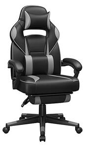 Scaun de birou, Songmics, 150Kg, 135 grade, Negru / Gri, 70 x 68 x 115 cm