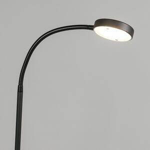 Lampă de podea modernă, negru, cu LED - Trax
