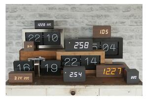 Ceas alarmă cu aspect de lemn, Karlsson Tube, 21 x 9 cm