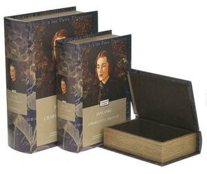 Set 3 cutii decorative, Piele ecologica, Maro, Jane Eyre