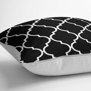 Față de pernă cu amestec din bumbac Minimalist Cushion Covers Black Background Ogea, 45 x 45 cm, negru - alb
