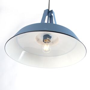 Lampa suspendata vintage albastra 43 cm - Living
