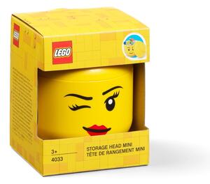 Cutie de depozitare în formă de figurină LEGO® whinky, 10,5 x 10,6 x 12 cm