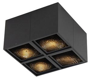Design spot negru cu 4 lumini - Qubo Honey