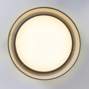 Lampă de tavan gri 28 cm incl. LED - Drum Combi