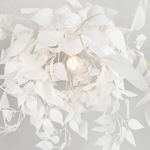 Plafoniera romantică albă cu frunze - Feder